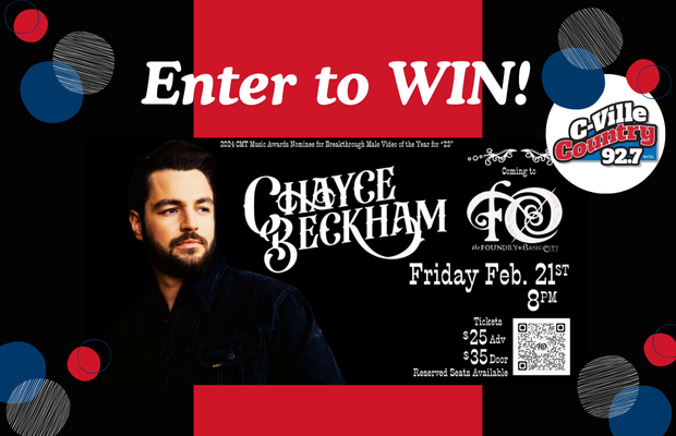 Enter to Win Chayce Beckham Tickets